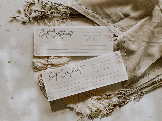 Gift Certificates